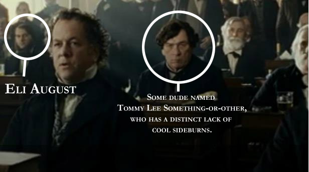 Eli August in Spielberg's Lincoln